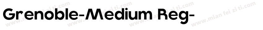 Grenoble-Medium Reg字体转换